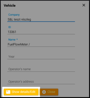 Paired vehicle info